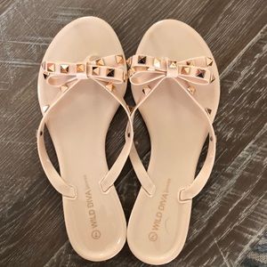 Nude Jelly Sandals 7